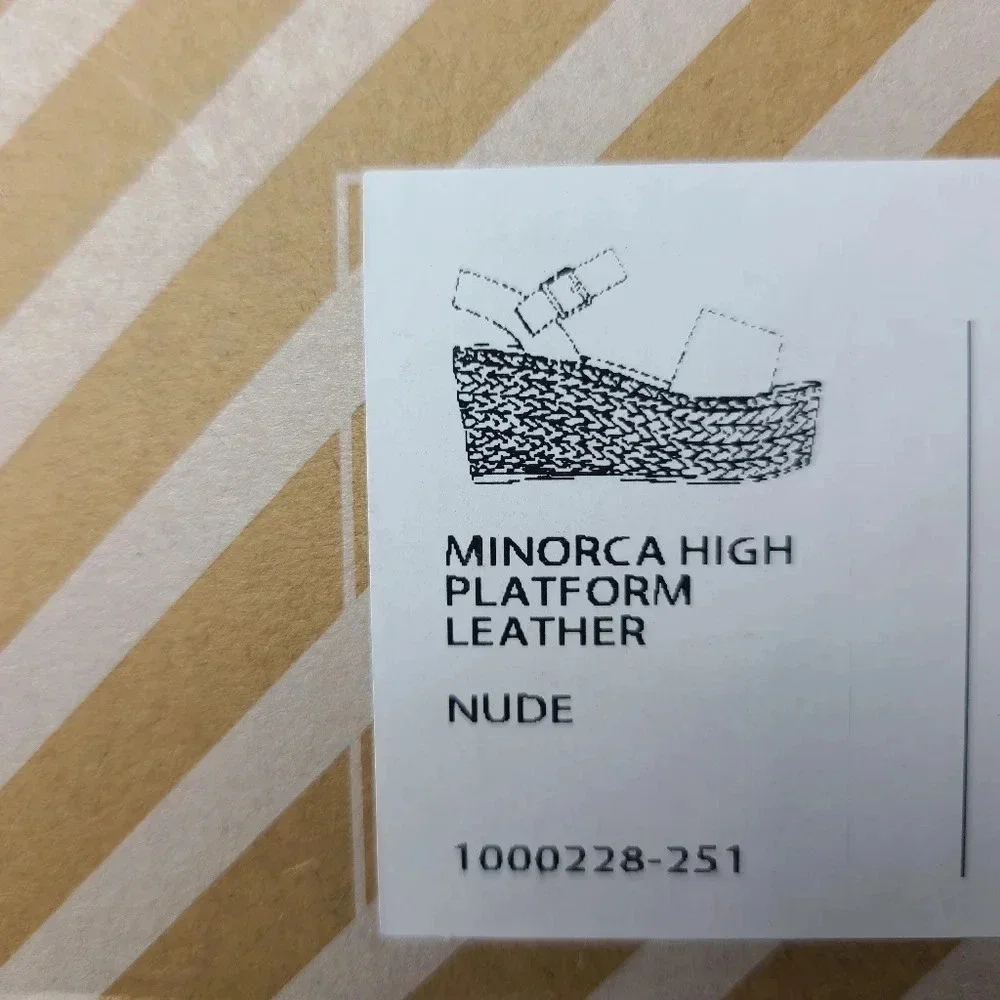 New Soludos Minorca Nude Leather Platforms